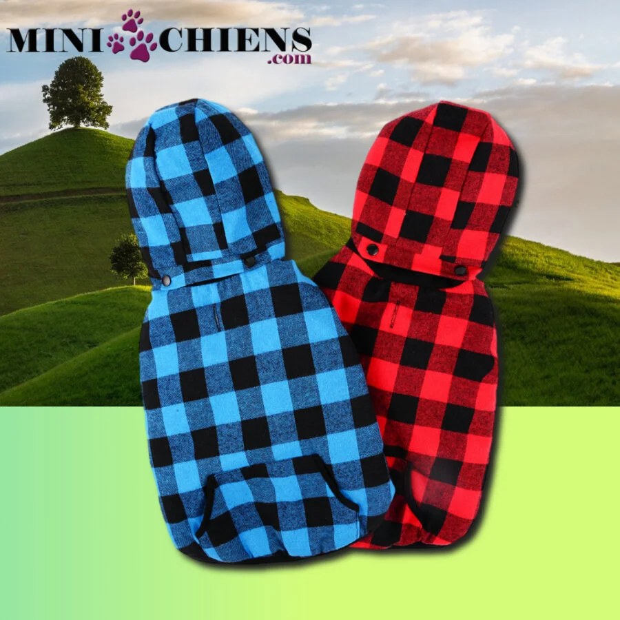 Veste Polaire à Capuche pour Mini-Chiens